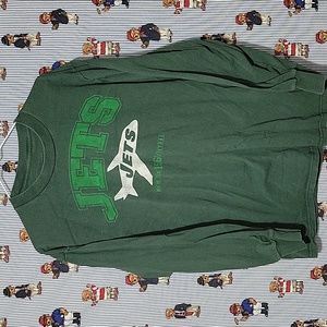 New York Jets NFL Team Apparel Green Longsleeve Shirt Large